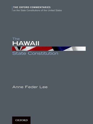 cover image of The Hawaii State Constitution